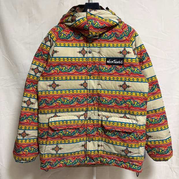 와일드띵스 리버시블 에스닉 페이즐리 구스다운 파카 / M