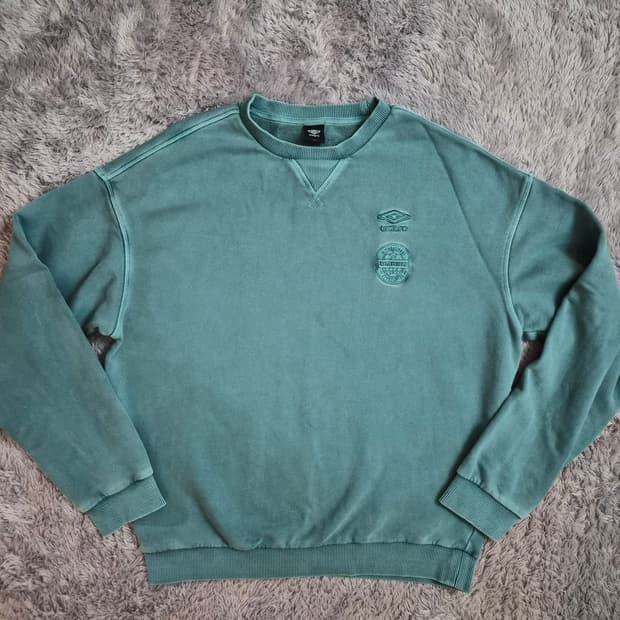 (XL-100) 엄브로 피그먼트 워싱 테리소재 남성 맨투맨