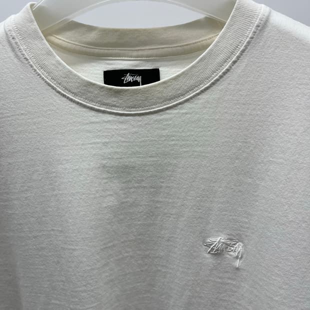 스투시 stussy stock logo 티셔츠 natural M사이즈