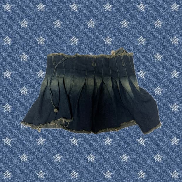 빈티지 데님 랩스커트 치마