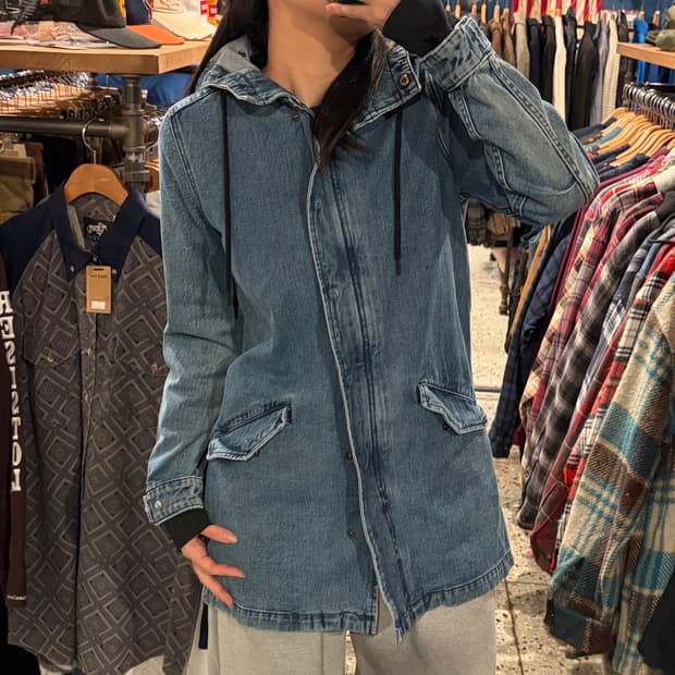 levise 리바이스 슬림 후디 데님 자켓