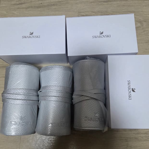 새제품 3개 일괄) 스와로브스키 악세사리 파우치 정품
