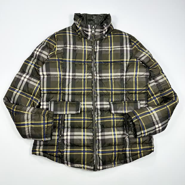 폴로 랄프로렌 클래식 여성 타탄체크 다운 패딩 여성M