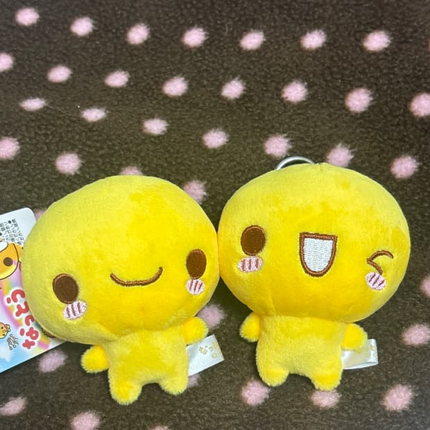 산엑스 고전 캐릭터 낫토짱 인형 set..