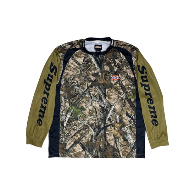 23FW 슈프림x디키즈 리얼트리 카모 저지 L