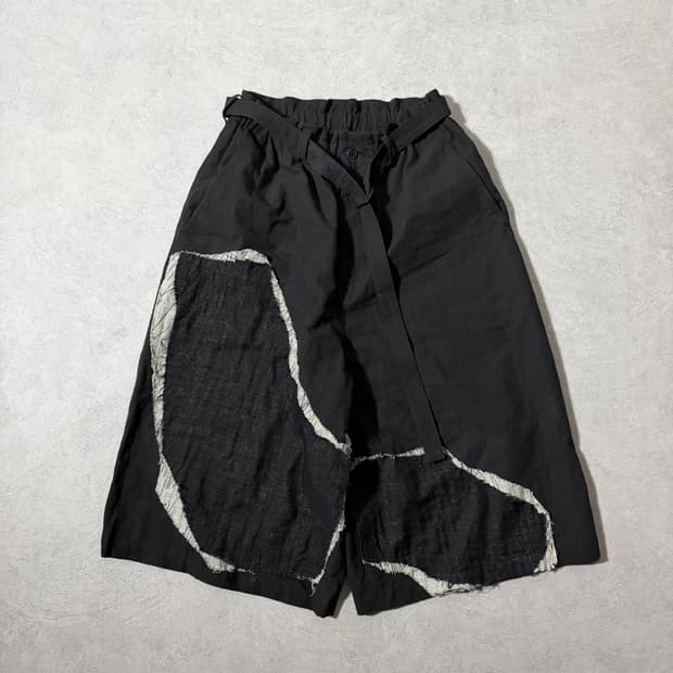 Y’s Yohji Yamamoto ArtPatch Hakama short