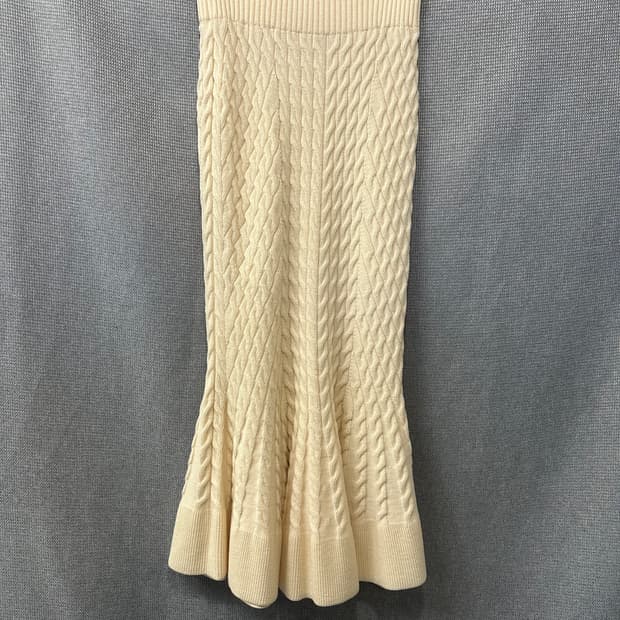 알렉산더멕퀸 Alexander McQUEEN 케이블 니트 머메이드 스커트