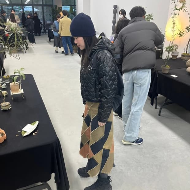 미스치프 롬버스 퀄티드 자켓 퍼플 M