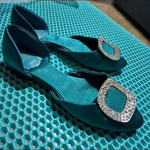 새상품 로저비비에 구두 플랫슈즈 240 실물깡패^^