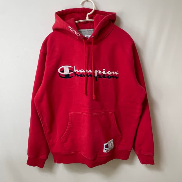 [ M ] 슈프림 X 챔피온 빅로고 후드티