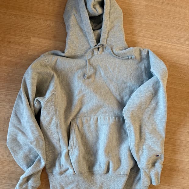 챔피온 리버스 위브 후드티 XL 회색