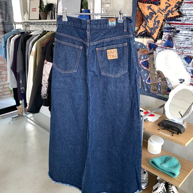 Kapital 캐피탈 데님 롱스커트