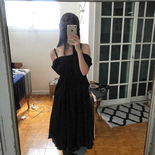 vintage frill one-piece