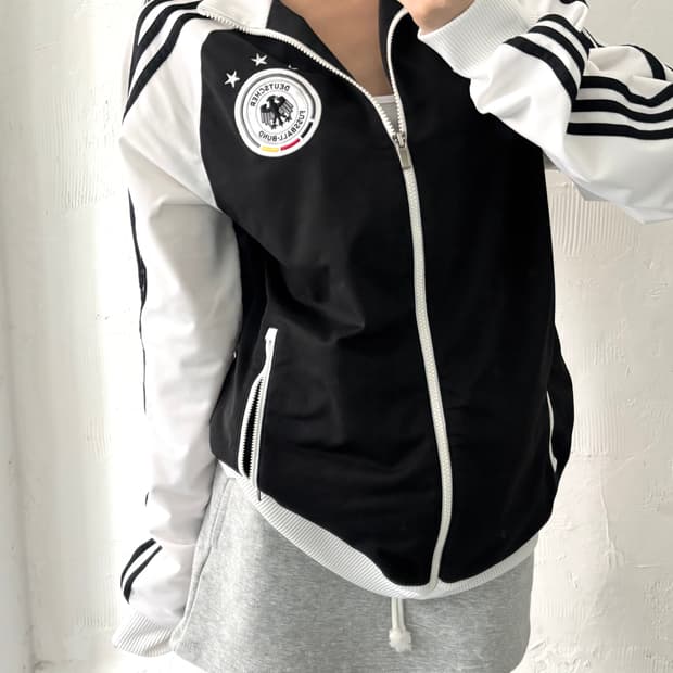 Adidas 아디다스 DFB 블랙-화이트 독일 국대 트랙탑
