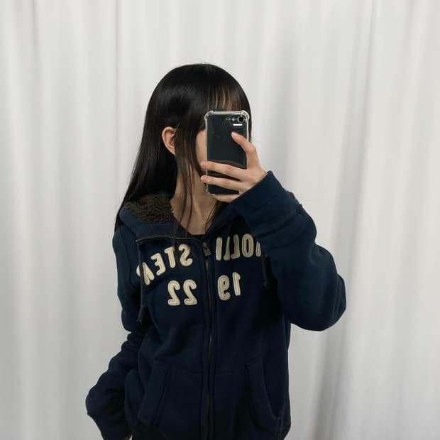 홀리스터 네이비 후드집업 자켓