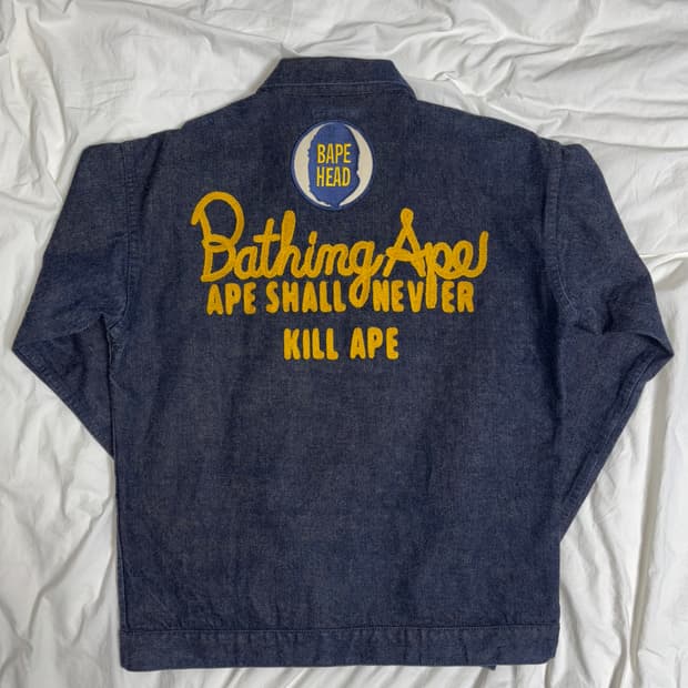 90‘s 올드 베이프 데님 집업 자켓