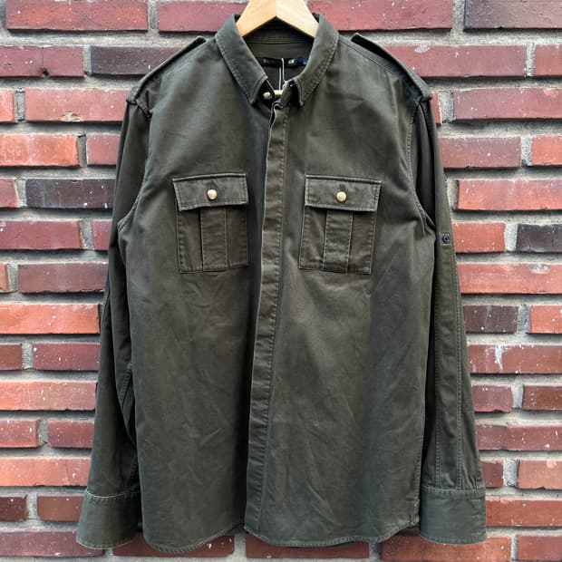 발망 x h&m 밀리터리 셔츠