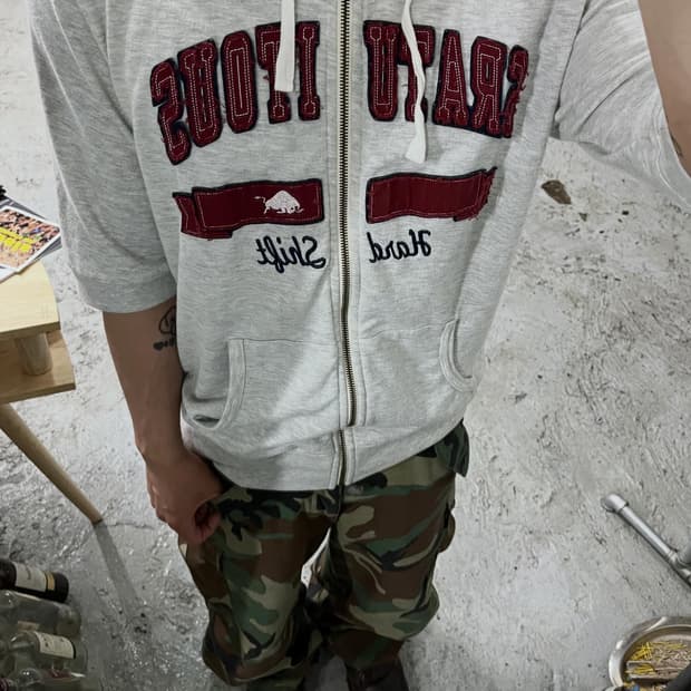 AMORE PURO half hood zip up