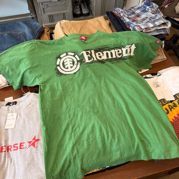 Element 센터 암 로고 프린팅 티셔츠 L