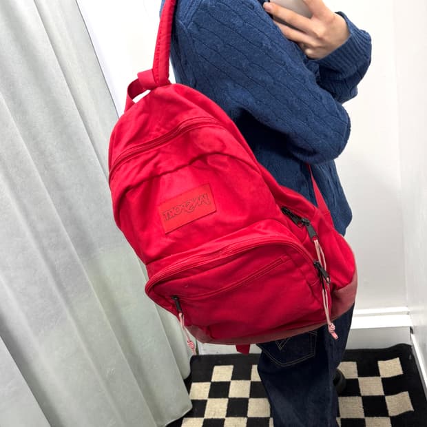 잔스포츠 레드 백팩
