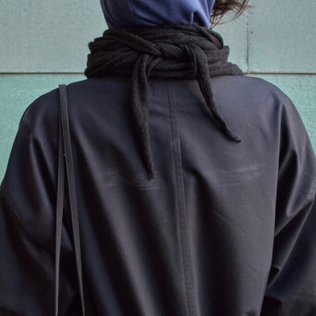 구매) 머듈 롱스카프 black mudule long scarf