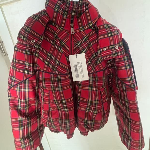 앤유(AND YOU) 타탄체크 패딩