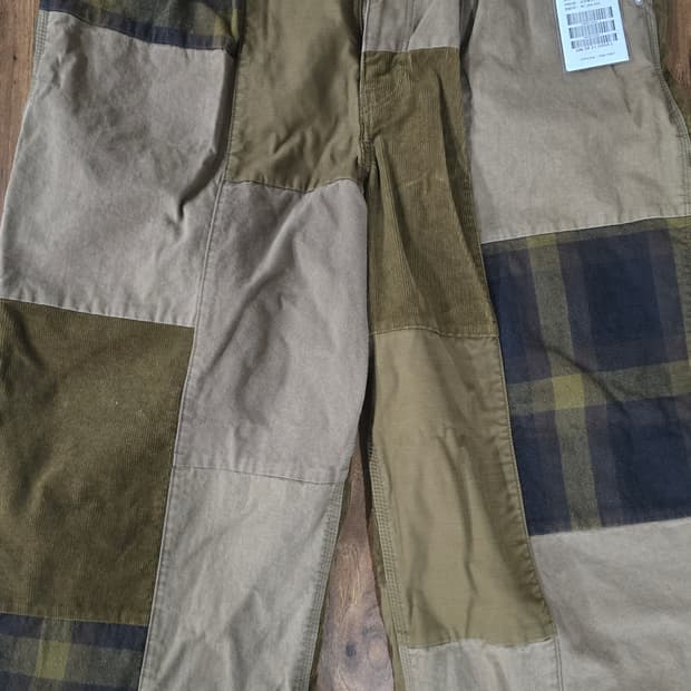 꼼데가르송 패치워크 카펜더 바지 L사이즈