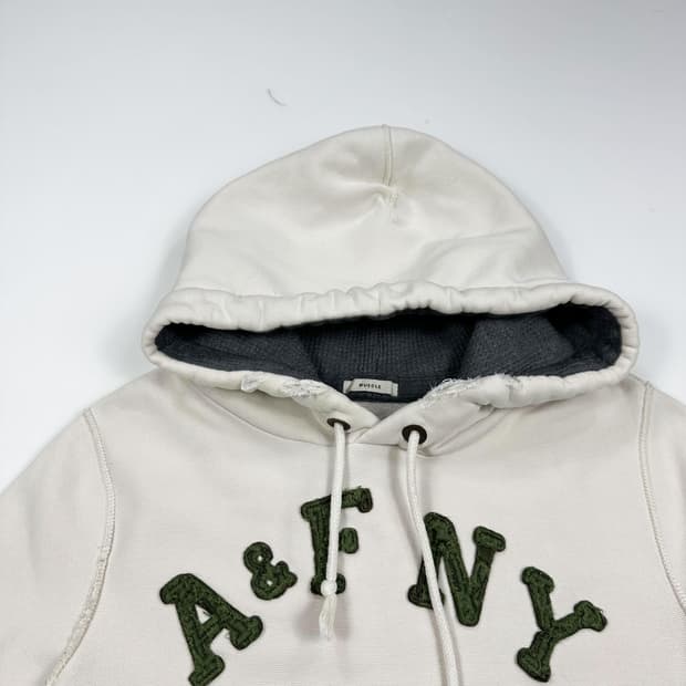 아베크롬비 뉴욕 피치 아이보리 후드티 (M)