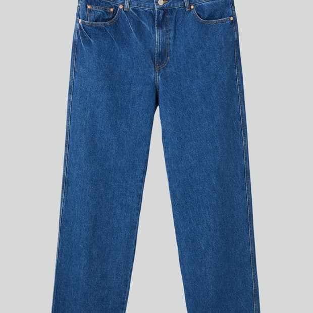 [새상품] 렉토 25FW 스트레이트핏 데님 팬츠 진 블루