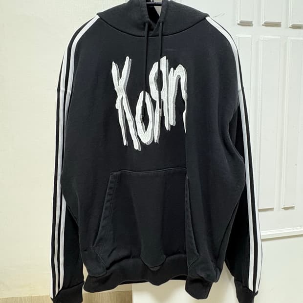 아디다스 korn 콜라보 후드 L