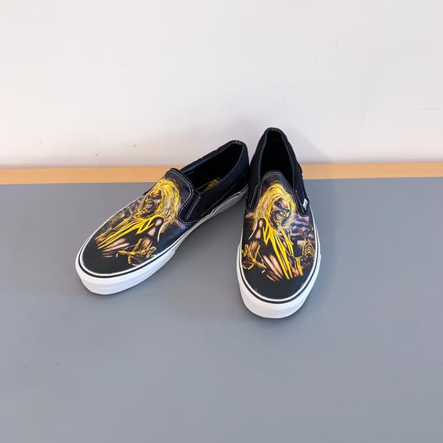 반스 x 아이언메이든 2집 Killers 프린팅 슬립온