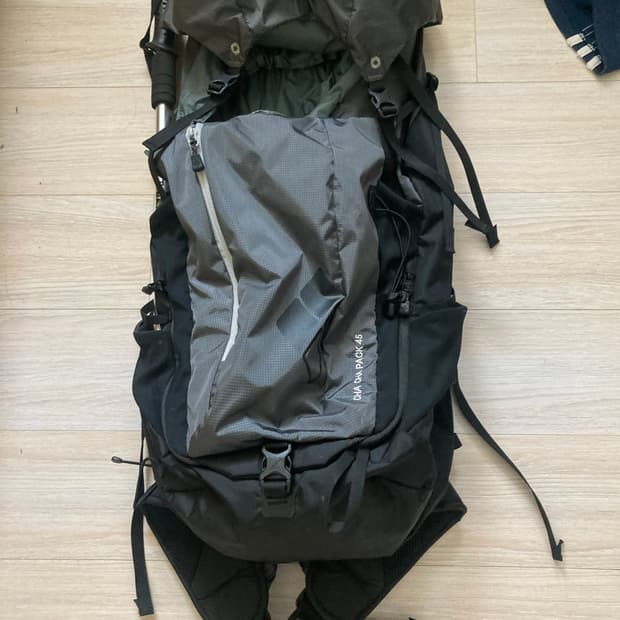 몽벨 45리터 등산가방 급처