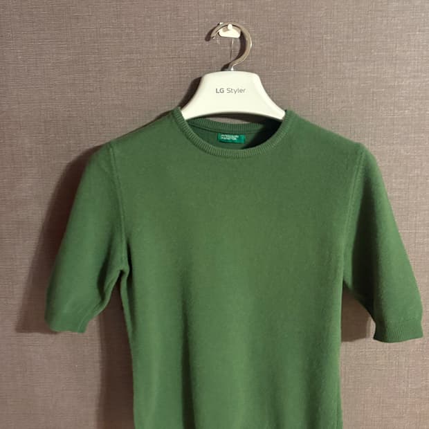 베네통 울 반팔 니트