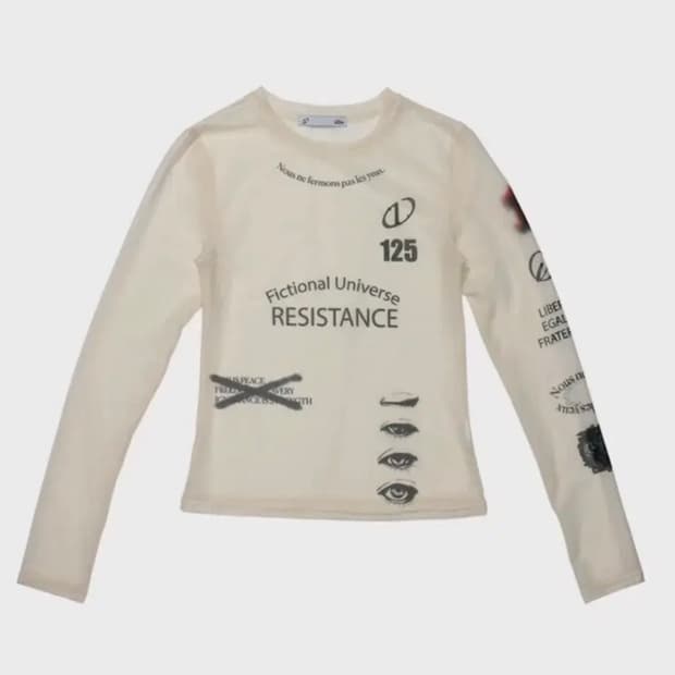 일리오 illio tattoo mesh longsleeve