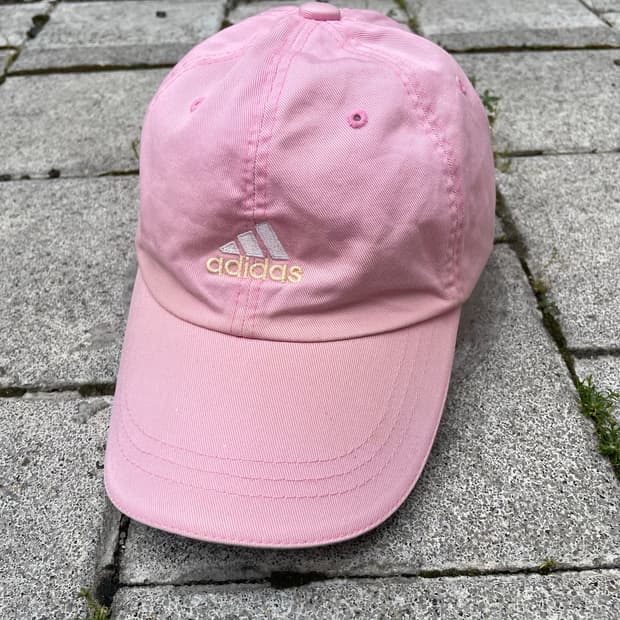 00s Adidas 아디다스 자수로고 딸기우유 볼캡