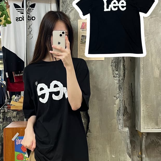 리 반팔티 블랙 L #csz600