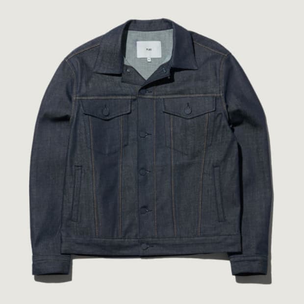 플랙진 남녀공용 생지 데님 자켓 051 로우