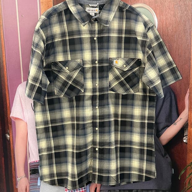 CARHARTT 칼하트 체크 반팔셔츠