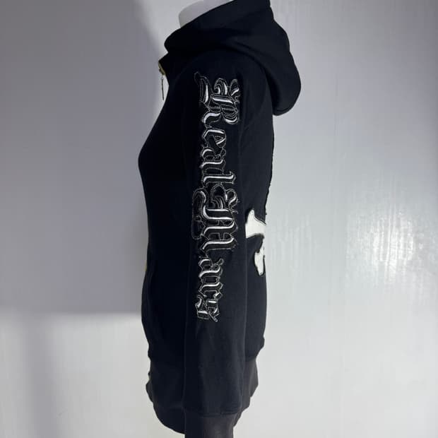 REAL MA*RS 레터링 스컬 후드집업 마즈 갸루 y2k