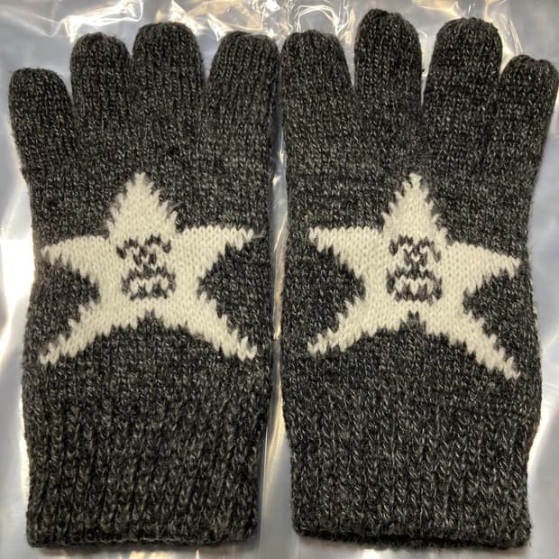 스투시 스타 로고 니트 장갑