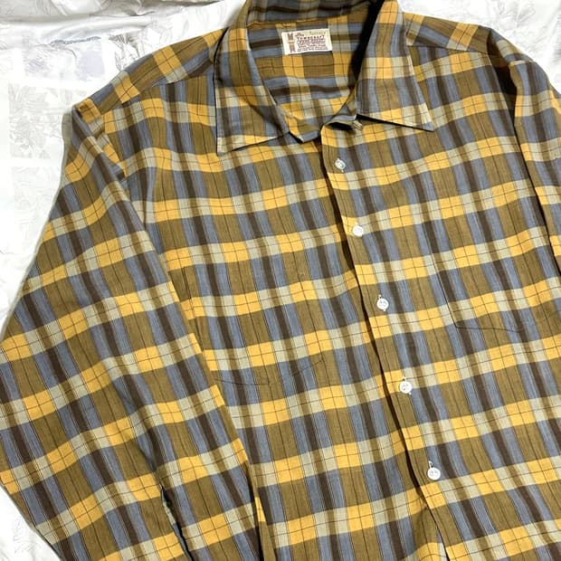 50s-60s Towncraft 루프칼라 셔츠 XL