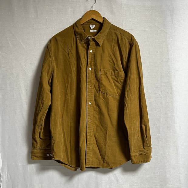 공용 아르켓 오버핏 코듀로이 셔츠 남방 XL