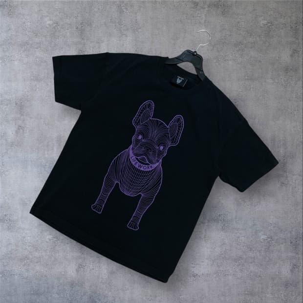 라이프워크 라독 빅로고 블랙 반팔티