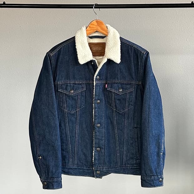 [M]리바이스 프리미엄 BigE 쉐르파 양털 트러커 데님 자켓