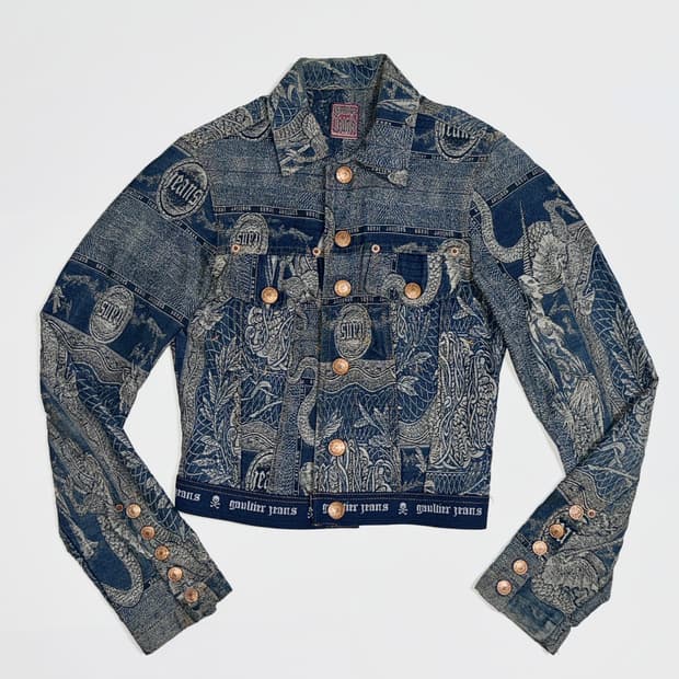 AW94 장폴고티에 아카이브 자카드 타투 트러커 