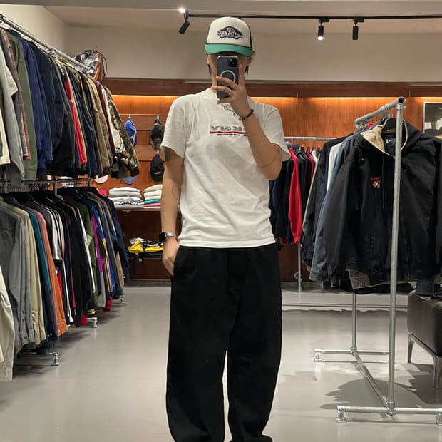 컨버스 코튼 와이드 팬츠