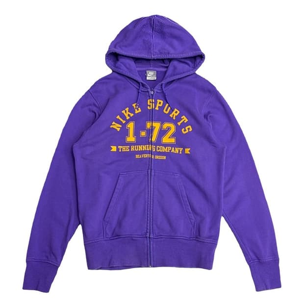 NIKE 올드스쿨 퍼플 후드집업 M