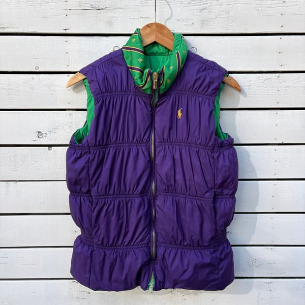Polo 폴로 리버시블 양면 패딩 조끼