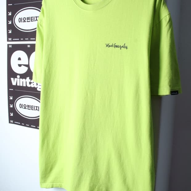 (XL-2XL) 마크곤잘레스 반팔 티셔츠 빅사이즈 형광그린-H34169