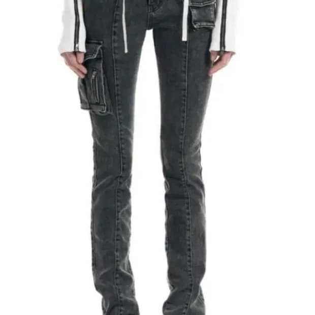 보헤미안서울 빈티지 카고 포켓 데님 팬츠 s